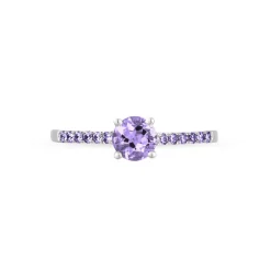 Bague Manon Or Blanc Amethyste