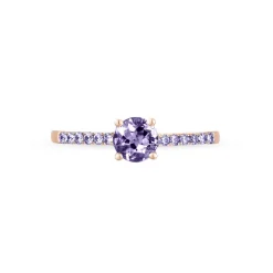 Bague Manon Or Rose Amethyste