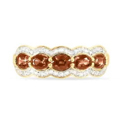 Bague Margaux Or Jaune Morganite Et Diamant