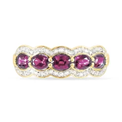 Bague Margaux Or Jaune Tourmaline Et Diamant