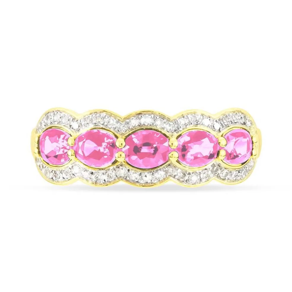 Bague Margaux Or Jaune Tourmaline Et Diamant