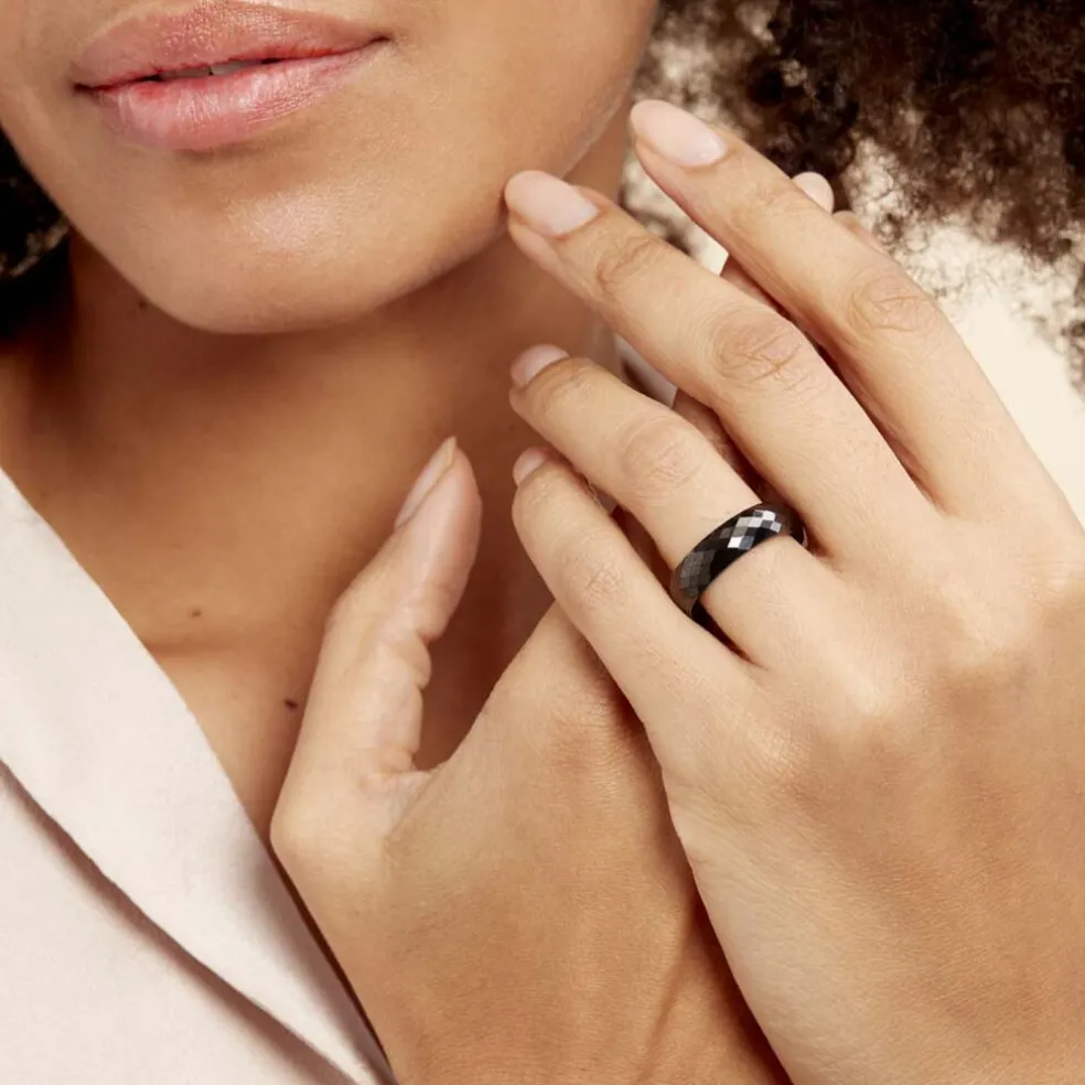 Bague Marichka Ceramique Noir Céramique