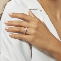 Bague Marie-angelina Argent Blanc Oxyde De Zirconium