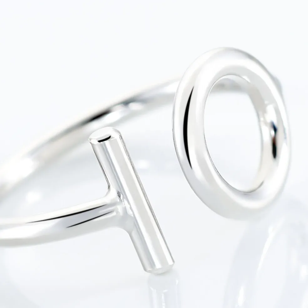 Bague Marie-capucine Argent Blanc