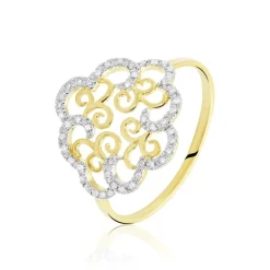 Bague Marie-christel Or Jaune Diamant