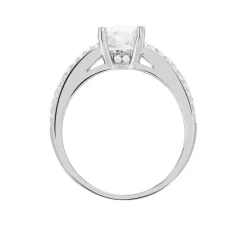 Bague Marilyn Argent Blanc Oxyde De Zirconium