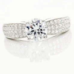 Bague Marilyn Argent Blanc Oxyde De Zirconium