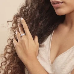 Bague Marilyn Argent Blanc Oxyde De Zirconium