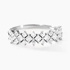 Bague Marquis Or Blanc Oxyde De Zirconium