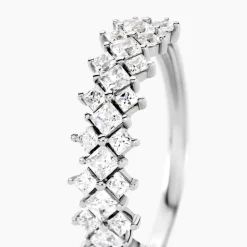 Bague Marquis Or Blanc Oxyde De Zirconium