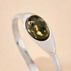 Bague Marquita Argent Blanc Ambre