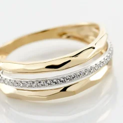 Bague Mauna Or Jaune Oxyde De Zirconium