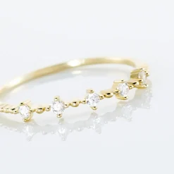 Bague Maximilienne Or Jaune Oxyde De Zirconium