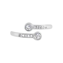 Bague Mechte Argent Oxydes De Zirconium
