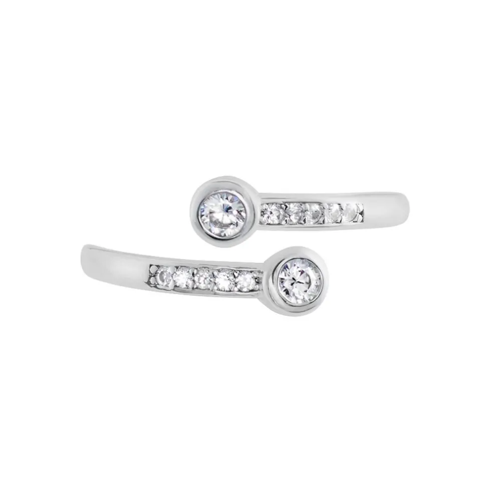 Bague Mechte Argent Oxydes De Zirconium