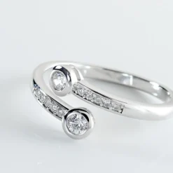 Bague Mechte Argent Oxydes De Zirconium