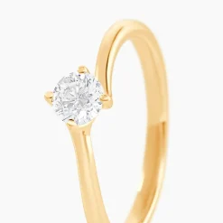 Bague Mehetabel Or Jaune Diamant Synthétique