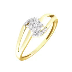 Bague Melinia Or Jaune Diamant