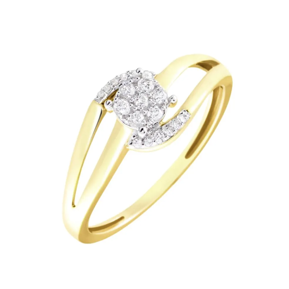 Bague Melinia Or Jaune Diamant