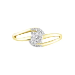 Bague Melinia Or Jaune Diamant