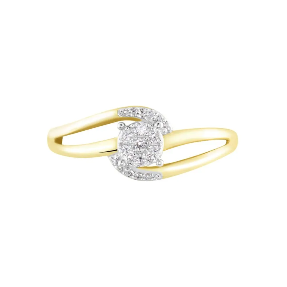 Bague Melinia Or Jaune Diamant