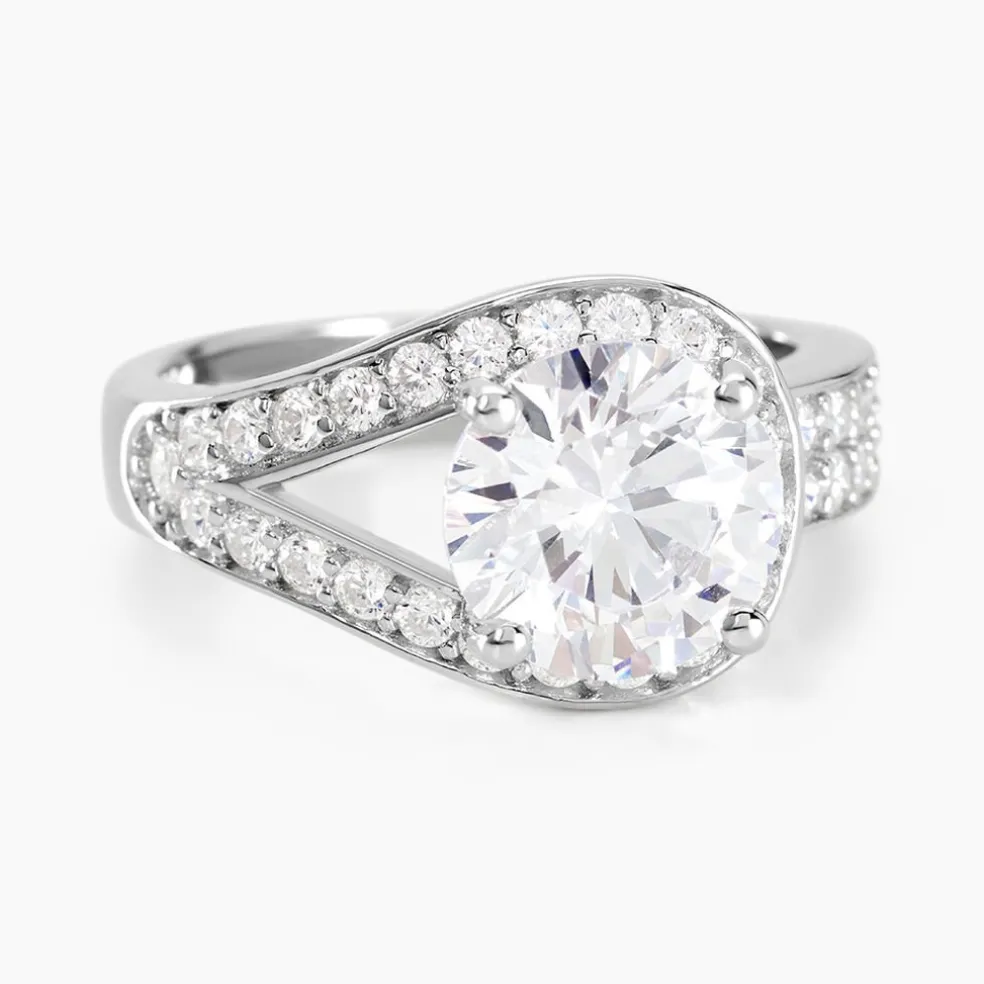 Bague Melisse Argent Blanc Oxyde De Zirconium