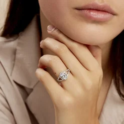 Bague Melyssa Argent Blanc Oxyde De Zirconium