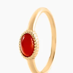 Bague Memory Plaqué Or Jaune Pierre De Synthese