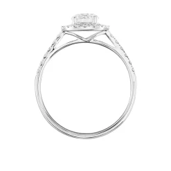 Bague Mentoura Or Blanc Diamant Synthétique