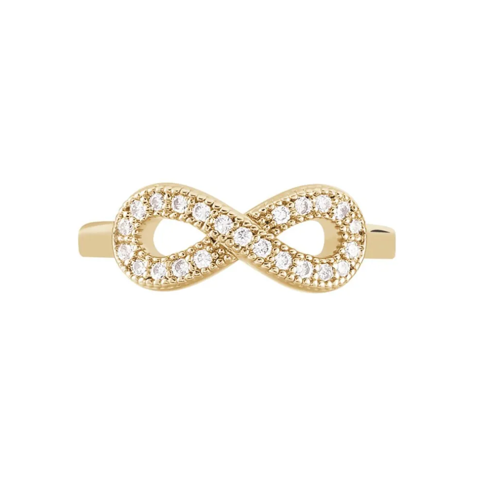 Bague Merane Plaqué Or Jaune Oxyde De Zirconium