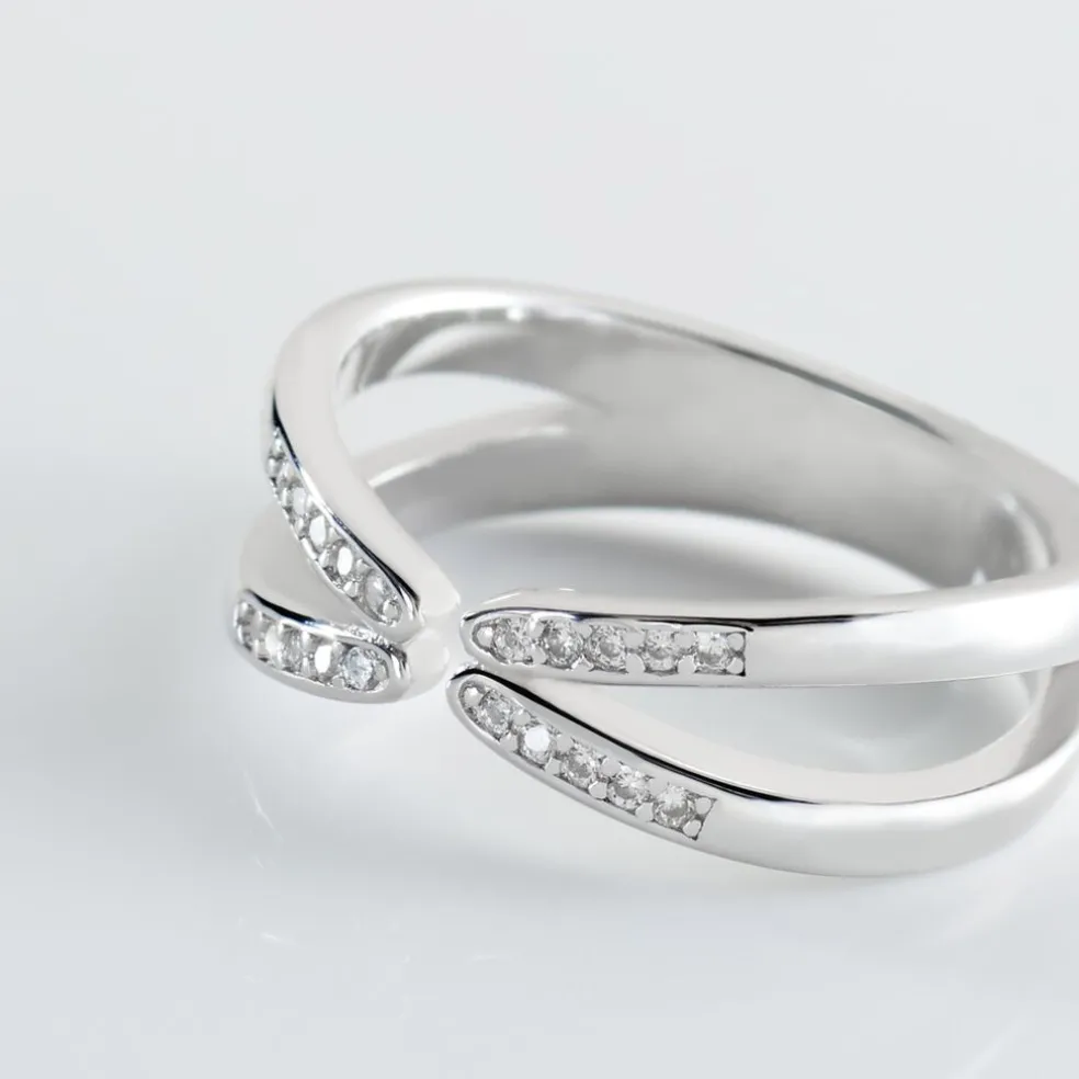 Bague Michee Argent Oxydes De Zirconium