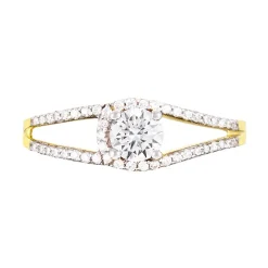 Bague Micky Or Jaune Oxyde De Zirconium