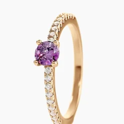 Bague Mireilla Plaqué Or Doré Oxyde De Zirconium