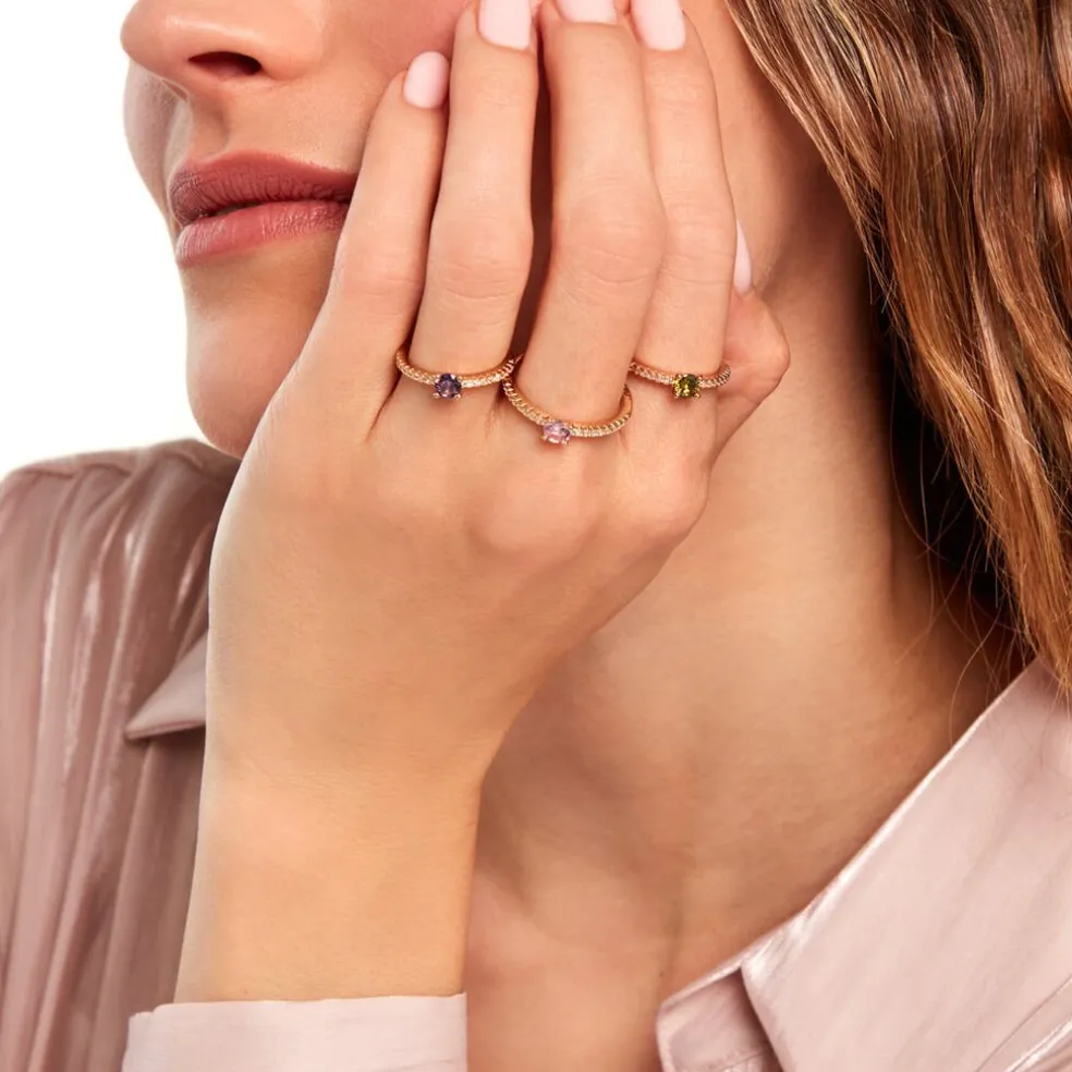 Bague Mireilla Plaqué Or Doré Oxyde De Zirconium