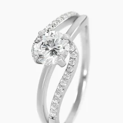 Bague Mirene Argent Blanc Oxyde De Zirconium