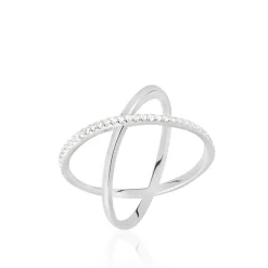 Bague Miya Argent Blanc Oxyde De Zirconium