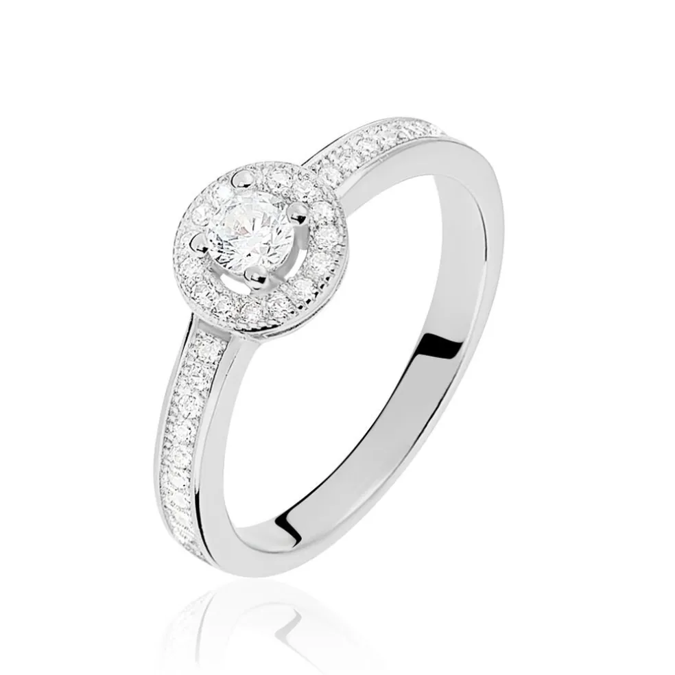 Bague Mélissande Argent Blanc Oxyde De Zirconium
