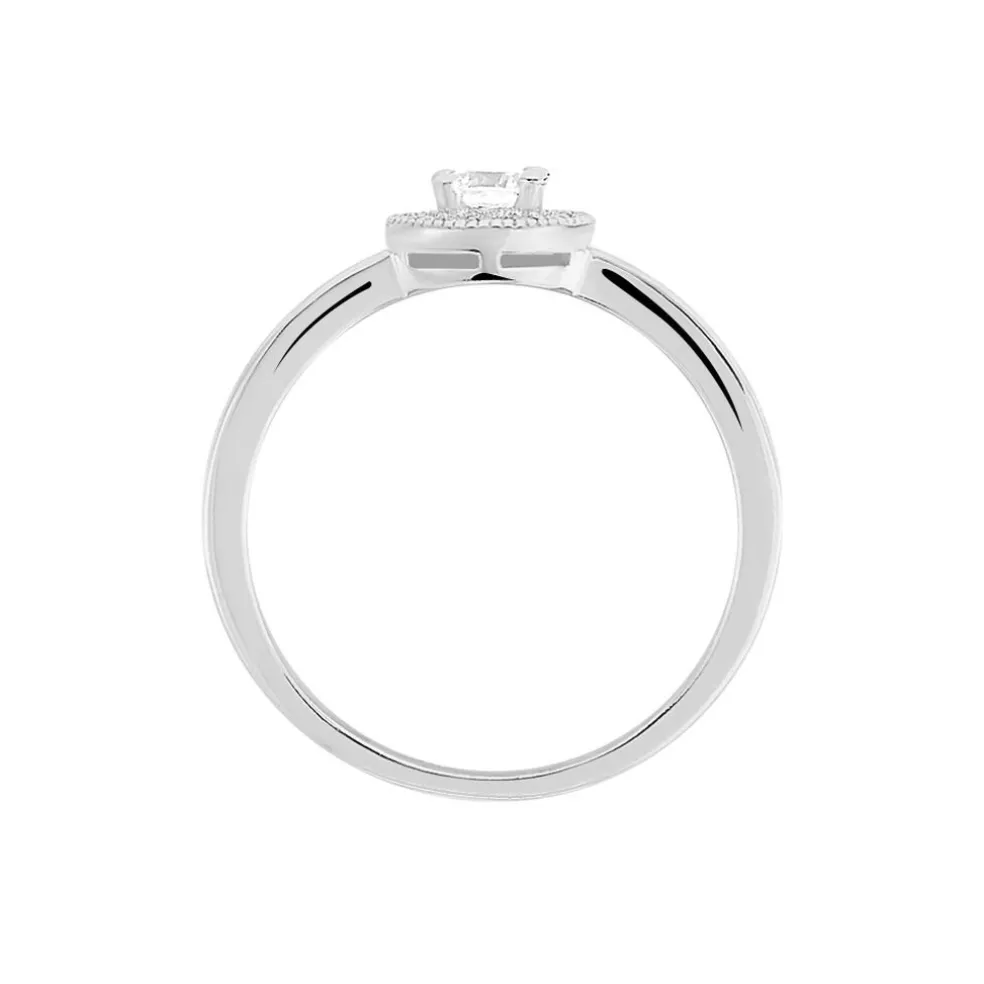 Bague Mélissande Argent Blanc Oxyde De Zirconium