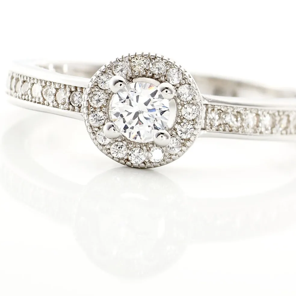 Bague Mélissande Argent Blanc Oxyde De Zirconium