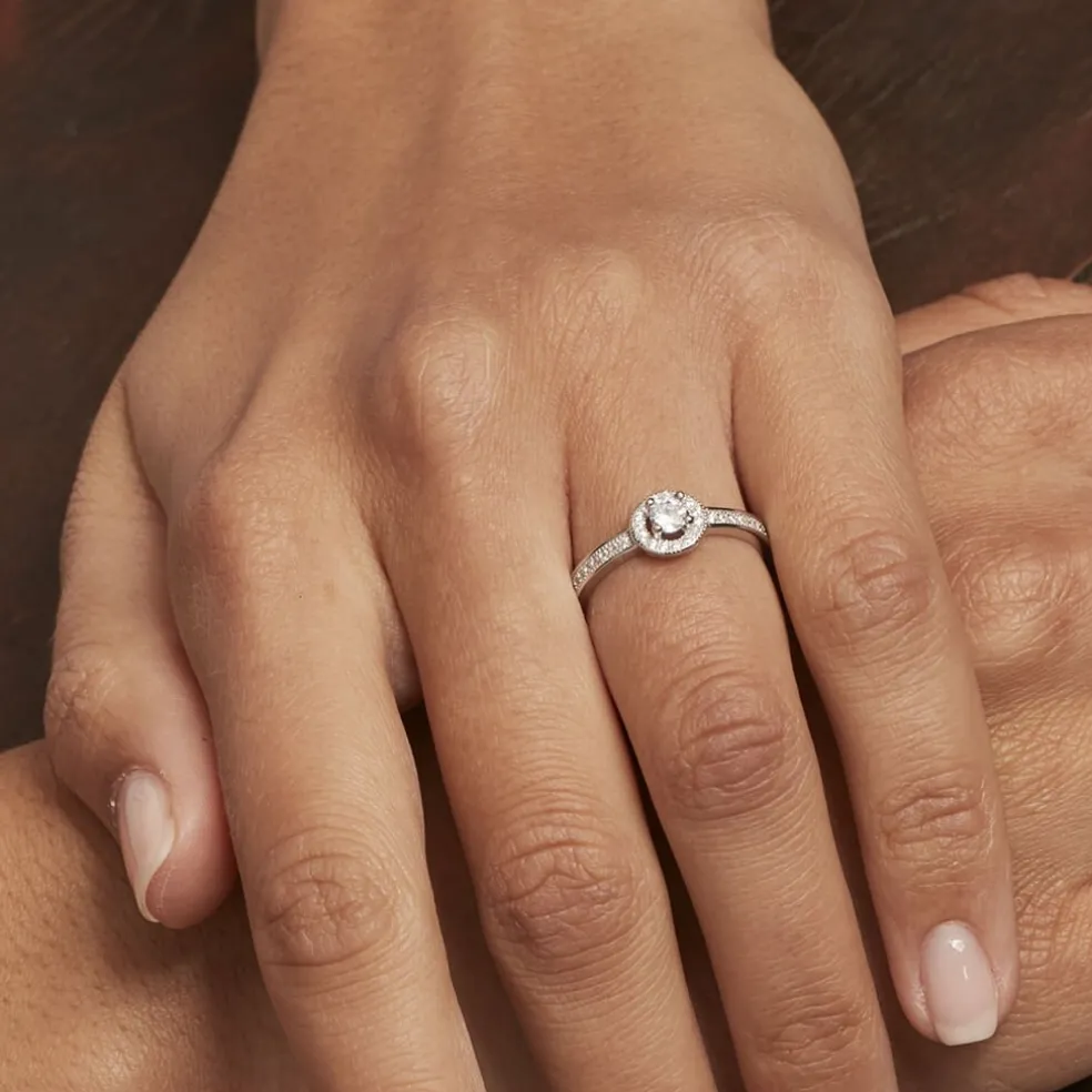 Bague Mélissande Argent Blanc Oxyde De Zirconium