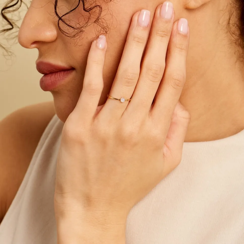Bague Mon 1er Diamant Or Jaune Diamant