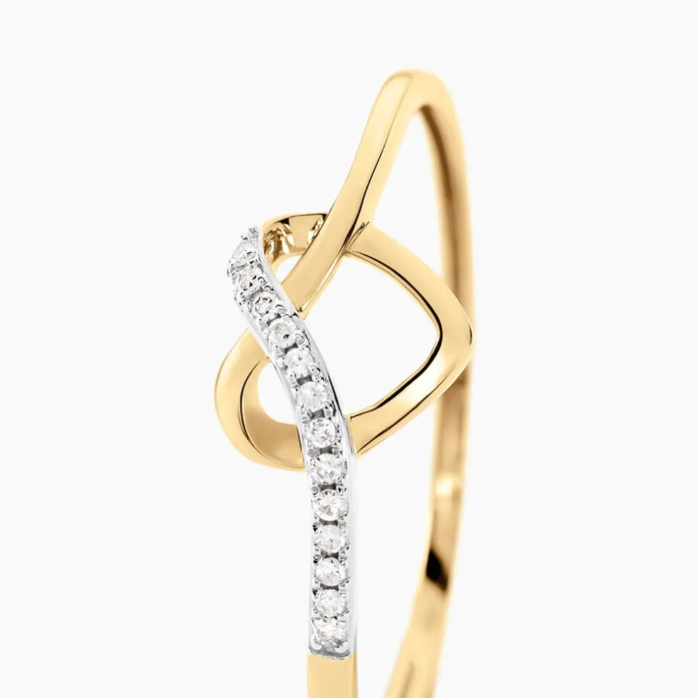 Bague Mona-lisa Or Jaune Diamants