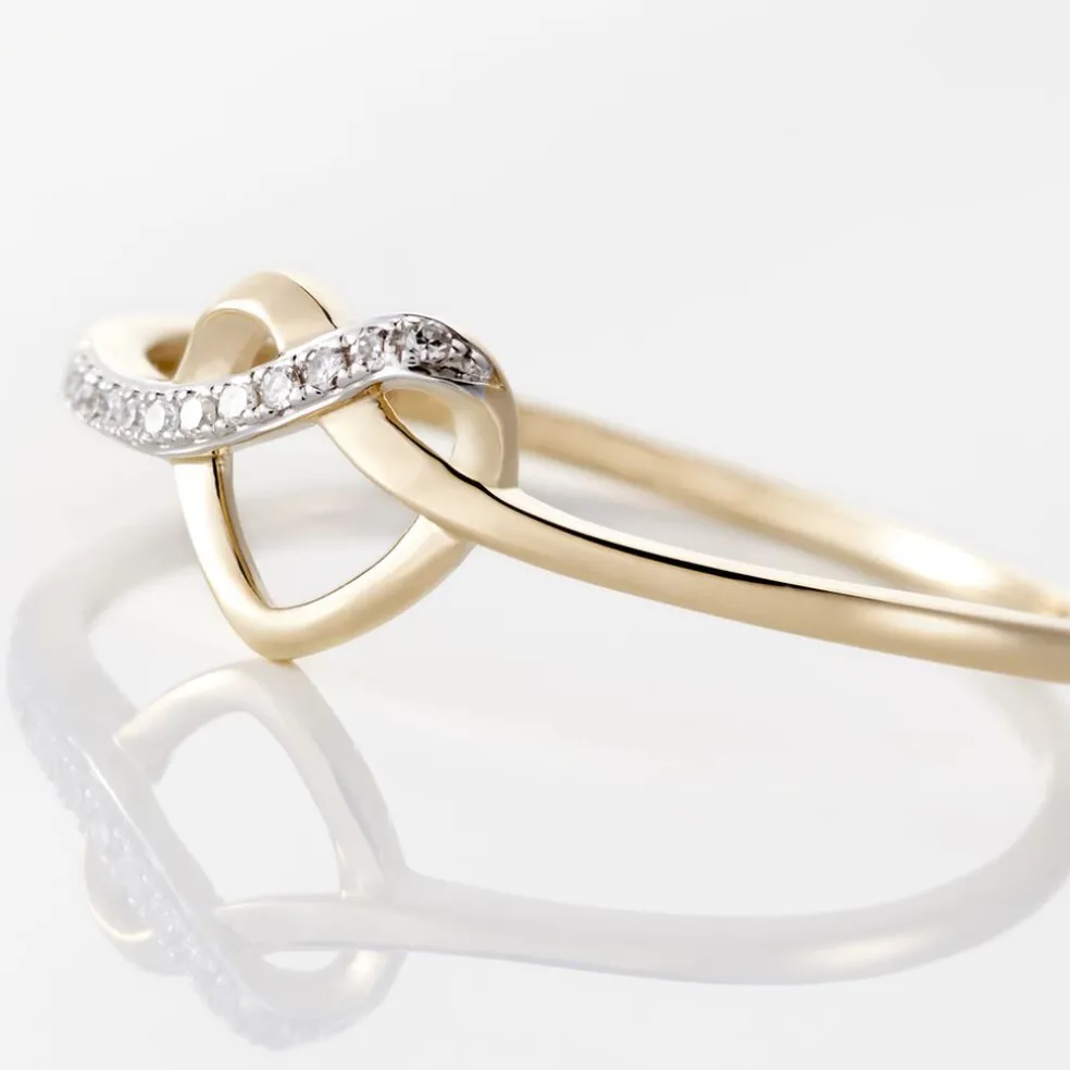 Bague Mona-lisa Or Jaune Diamants