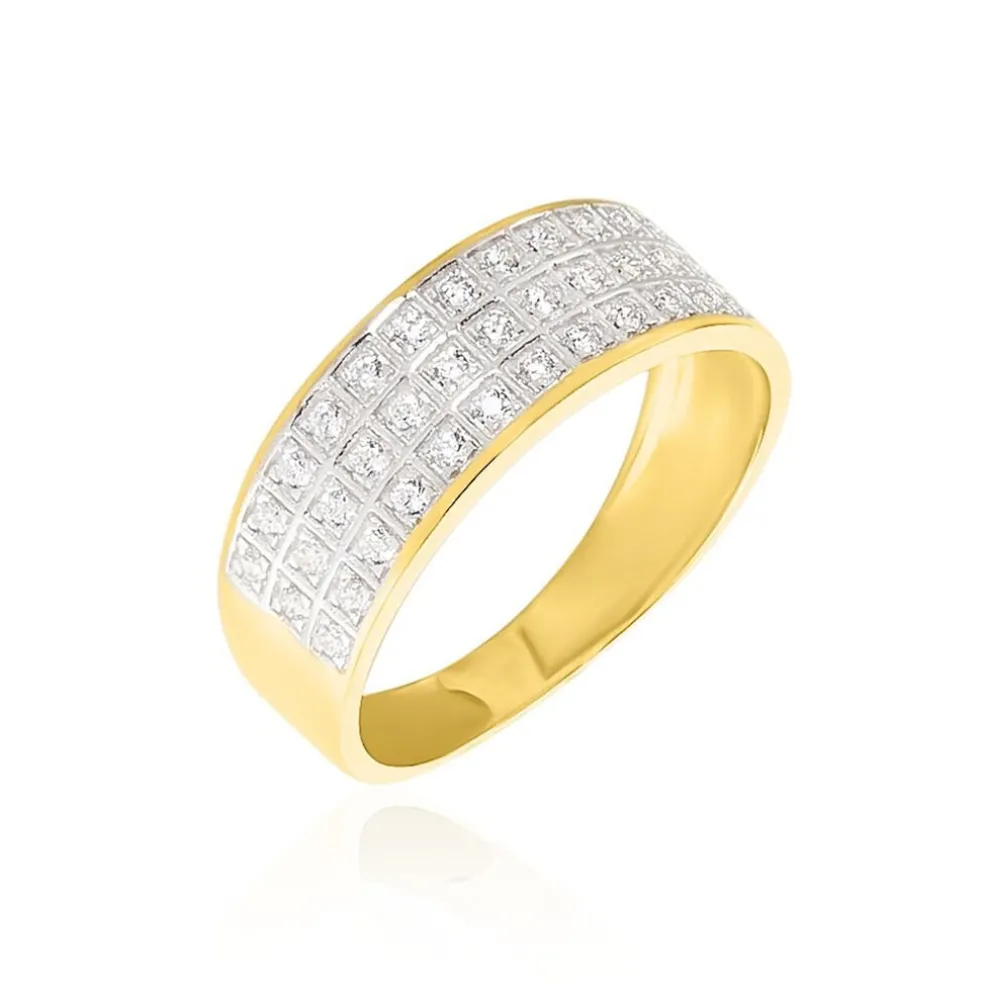 Bague Morjana Or Jaune Oxyde De Zirconium