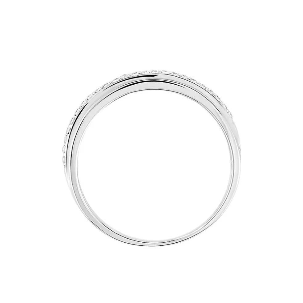 Bague Morrigan Or Blanc Oxyde De Zirconium