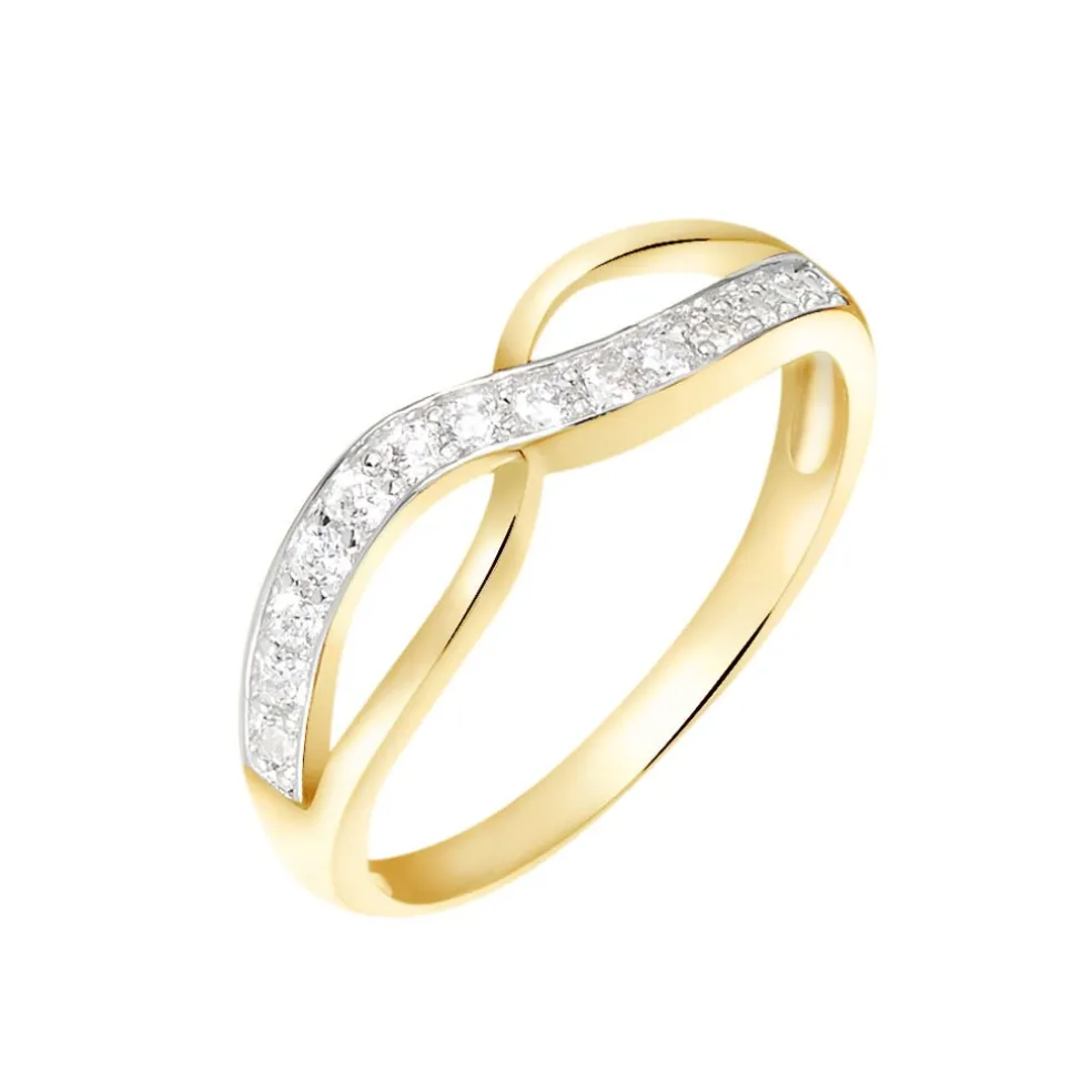 Bague Mounira Or Jaune Oxyde De Zirconium