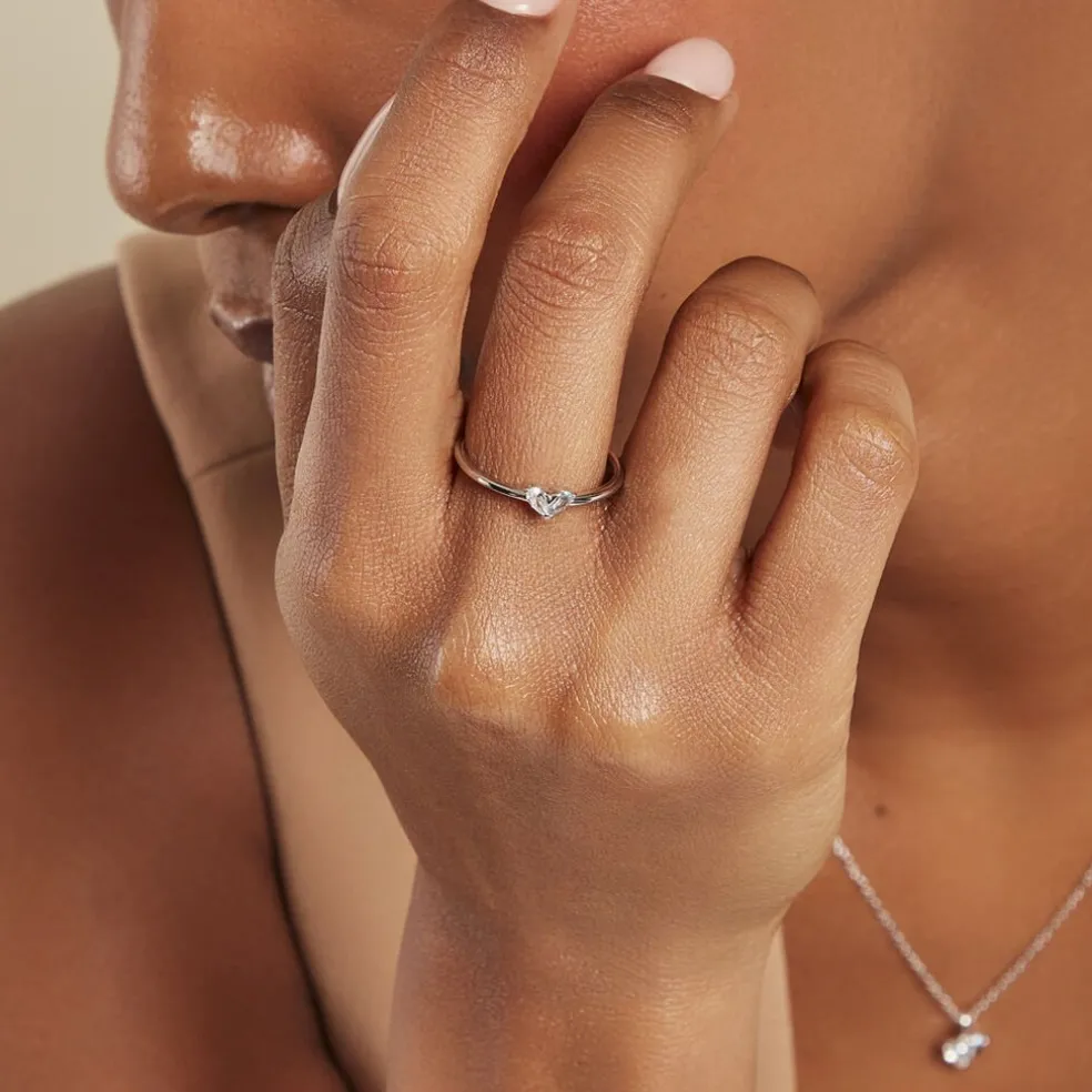 Bague Myhalf Argent Blanc Oxyde De Zirconium