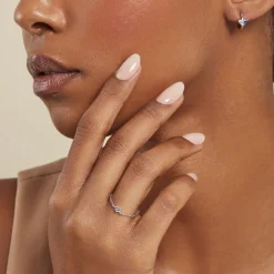 Bague Myhalf Argent Blanc Oxyde De Zirconium