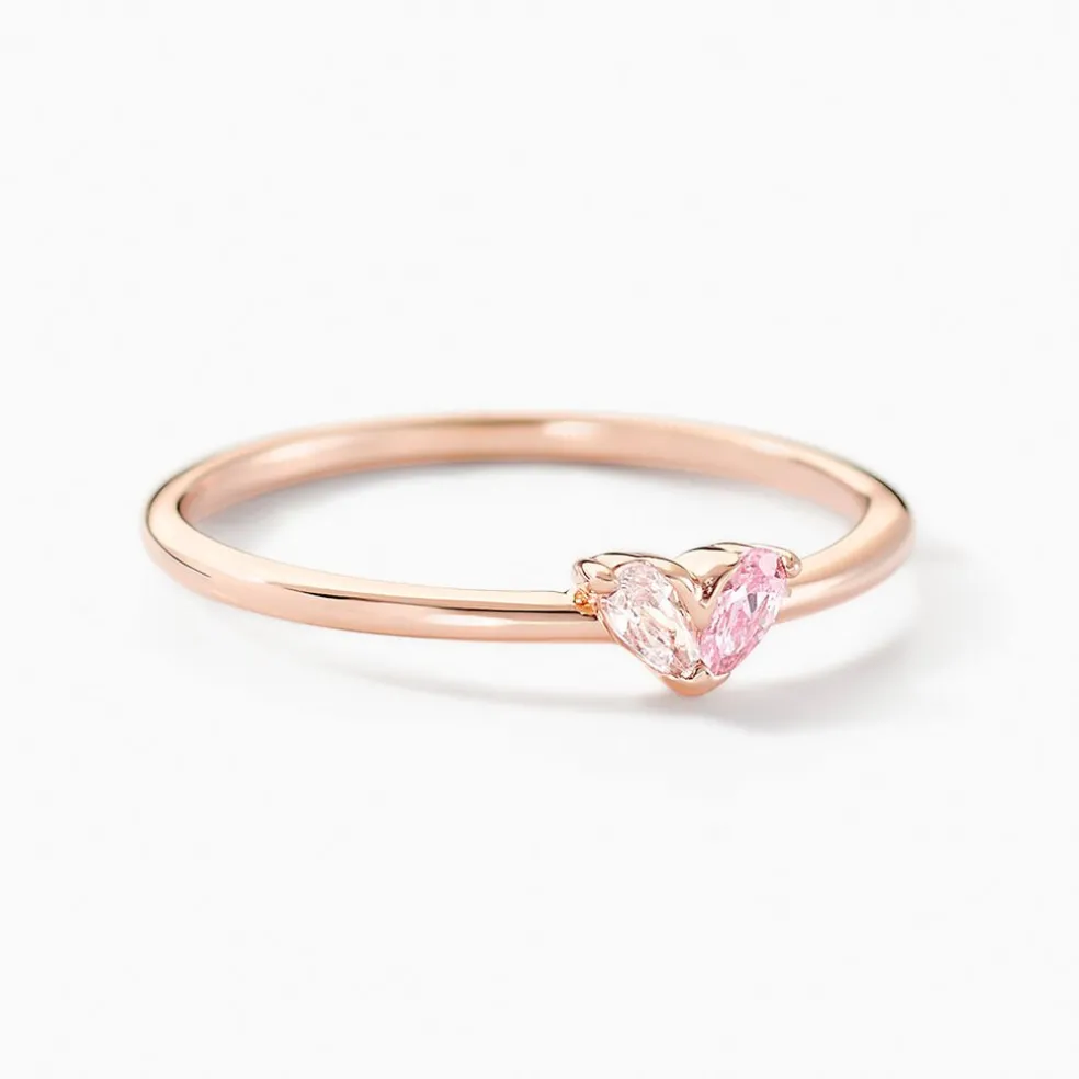 Bague Myhalf Argent Rose Oxyde De Zirconium