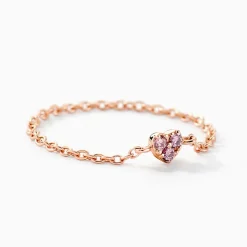 Bague Myhalf Argent Rose Oxyde De Zirconium